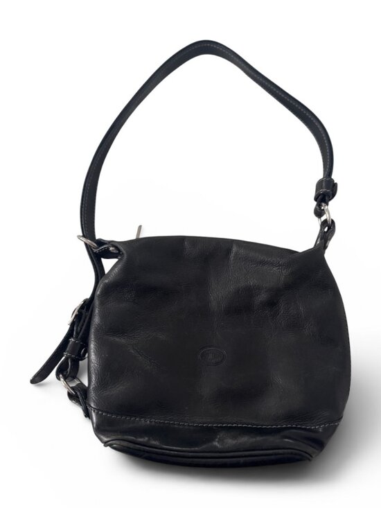 Cuoieria Fiorentina Handbags - Cuoieria Fiorentina Black Leather Shoulder Bag – Made in Italy